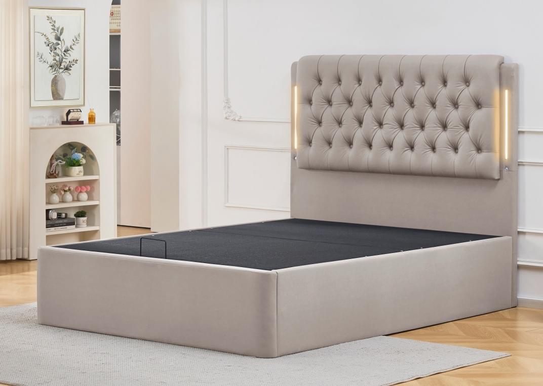 Luxury LED Storage Bed - Image 2